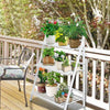Balcony Wooden 3 Tier Flower Plant Pot Display Stand Patio Shelf Storage Rack