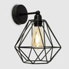 Metal Wall Light Fitting Industrial Caged Design LED Bulb Living Room Light