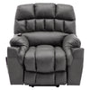 Electric Riser Recliner Chair Fabric Massage Heat Single Sofa Armchair Grey