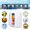 4L Mini Fridge Portable Cooler and Warmer Ice Box Table Top Bedroom Makeup Car