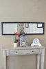 Large Wall Mirror Black Full Length Modern Home Decor 4Ft3 X 1Ft3 130cm X 38cm