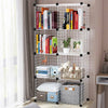 Storage Unit DIY Wire Grid Cabinet Bookcase Shelf Rack Organiser Metal 8 Cube