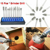 Carbide Burr Die Grinding Shank Tungsten Rotary Drill Set Metal Carving Bit Tool