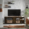 Modern Large TV Stand Media Storage Cabinet Shelf Shelves Metal Sideboard Unit