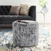 Velvet Fabric Footstool Round Pouffe Stools Dressing Table Vanity Stool Chair