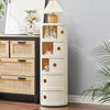 2/3/4/5 Layer Floor Standing Bedside Table Round Cabinet Drawers Storage Unit