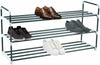 3 Tier Shoe Rack Metal Storage Organiser Shelf Unit 15 Pairs Entryway Hallway