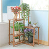 Upright Easily 6Tier little Corner Plant Stand Shelf Wood Flower Heavy Pots Rack