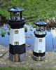 SOLAR POWERED LIGHTHOUSE ROTATING LED GARDEN LIGHT HOUSE DECOR