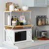 3 Tier Kitchen Shelf Microwave Oven Rack Stand Storage Metal Condiment Cabinet