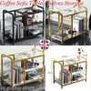 Side End Table 2/3-Tier Small Coffee Table for Sofa Living Room Storage Shelf UK