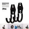 2Pcs Large Heavy Duty Storage U-Hooks Bike Ladder Wall Mounted Hanging Brackets