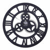 Vintage Handmade Clock Large Gear Wall Clock Rustic Wooden Luxury Art Home Decor