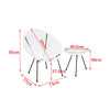 Mesh Rattan Egg Chair & Table Balcony Bistro Set Outdoor Patio Garden Furniture