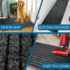 Non Slip Rubber Mat Long Hallway Runner & Door Mats Indoor Outdoor Washable Rugs