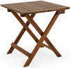 Real Wood Folding Coffee Side Snack Table Wooden Garden Patio Furniture Hardwood