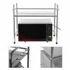 2 Layer Stainless Steel Microwave Oven Rack Stand Storage Holder Kitchen Shelf
