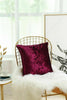 Plain Luxury Crushed Velvet Cushion Cover With Piped Edges All Sizes & Colours