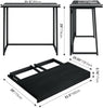 Compact Workstation Folding Computer Desk PC Laptop Table Writing Study Craft UK