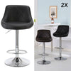 2X Bar Stools Leather Swivel Gas Lift Chair Kitchen Breakfast Pub Black,Red,Grey