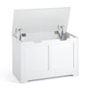 Mondeer White Storage Chest w/ Lid Large Capacity Multi-Purpose Organiser White