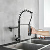 Kitchen Mixer Taps Pull Out Spray Monobloc Sink Faucet Taps Swivel Spout Black