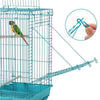Small Parrot Cage Budgie Cage Open Top Travel Cage Bird Aviary w/Toy for Finch