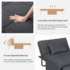 4-in-1 Convertible Folding Sofa Bed Single Sleeper Space Saving Lounger Recliner