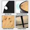 3-Tier Round End Table Coffee Snack Table Rustic Storage Side Table Nightstand