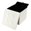 Folding Storage Ottoman Seat Stool Footstool Toy Storage Box
