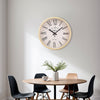Wall Clock Illuminated / Solid Numerals Silent Retro Chic Decor 12-13inch Clocks