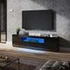 Black 180cm High Gloss TV Stand Cabinet Unit with RGB LED Living Room Furniture