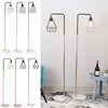 Tall Floor Standing Lamp Reading Room Table Lamps w/ Retro Lampshade+Marble Base