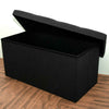 Double Large Ottoman Folding Storage Foot Stool Box Toy Seat Pouffe 76*38*38Cm