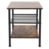 3-Tier Industrial Side End Table Shelves Nightstand Storage Bedroom Unit