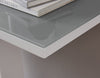White Gloss and Grey/Black Glass Living Room Hallway Console Lamp Table