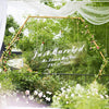 2.4M Hexagon Wedding Arch Backdrop Frame Flower Balloons Hoop Stand Decor Golden