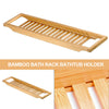 Bamboo Wood Bath Tub Rack Bathroom Shelf Tidy Tray Storage Caddy Organiser Wood