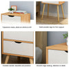 Bedside Table Cabinet Wooden Nightstand with Drawer Storage Bedroom Furniture