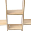 3 Tier Wood Bookcase Shelving Unit Bookshelf Wall Mounted Storage Display Shelf