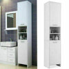 185CM Freestanding Bathroom Cabinet Cupboard Tallboy 2 Door with Storage Shelves