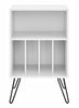 Concord Turntable Stand Cabinet Unit & Vinyl Storage White Walnut Oak