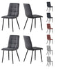 Set of 4 Faux Matte Suede Leather Dining Chairs home & restaurants Henri