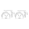 4PCS Universal Fender Flares Wheel Arch Extensions Flare Wide Polyurethane Black