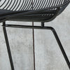 Set of 2 Black Dining Chair Metal Wire Style Chair Kitchen Living Room Home UK