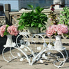 Metal Flower Stand Chic Indoor Plant Holder Garden Terrace Florist Display Rack