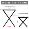 2pcs Industrial Metal Table Legs Set Steel X Shape For Dining/Bench/Office/Desk
