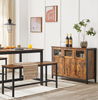 Industrial Kitchen Cupboard Rustic Metal Dresser Vintage Storage Sideboard Unit