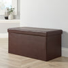 Folding Ottoman Chest Solid Sturdy Storage Space Saving Bedding Box Trunk