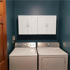 Bathroom Wall Cabinets Cupboard with Double Door & Adjustable Shelf Storage Unit